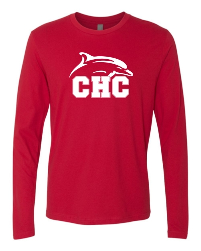 Cape Henry Long Sleeve T-shirt, Available in Dark Gray and Red (Youth & Adult Sizes)