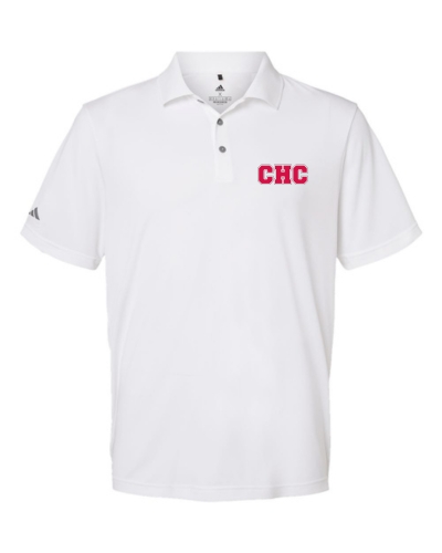 Adidas Performance Polo with Heat Transfer Logo, Available in Gray, Red, and White