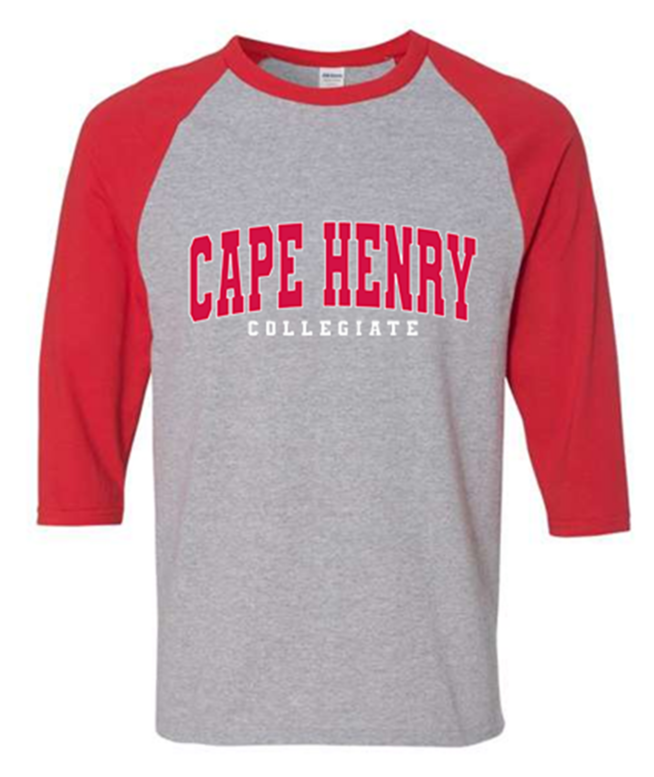 Cape Henry Heavy Cotton Three-Quarter Sleeve T-Shirt (Youth & Adult Sizes)