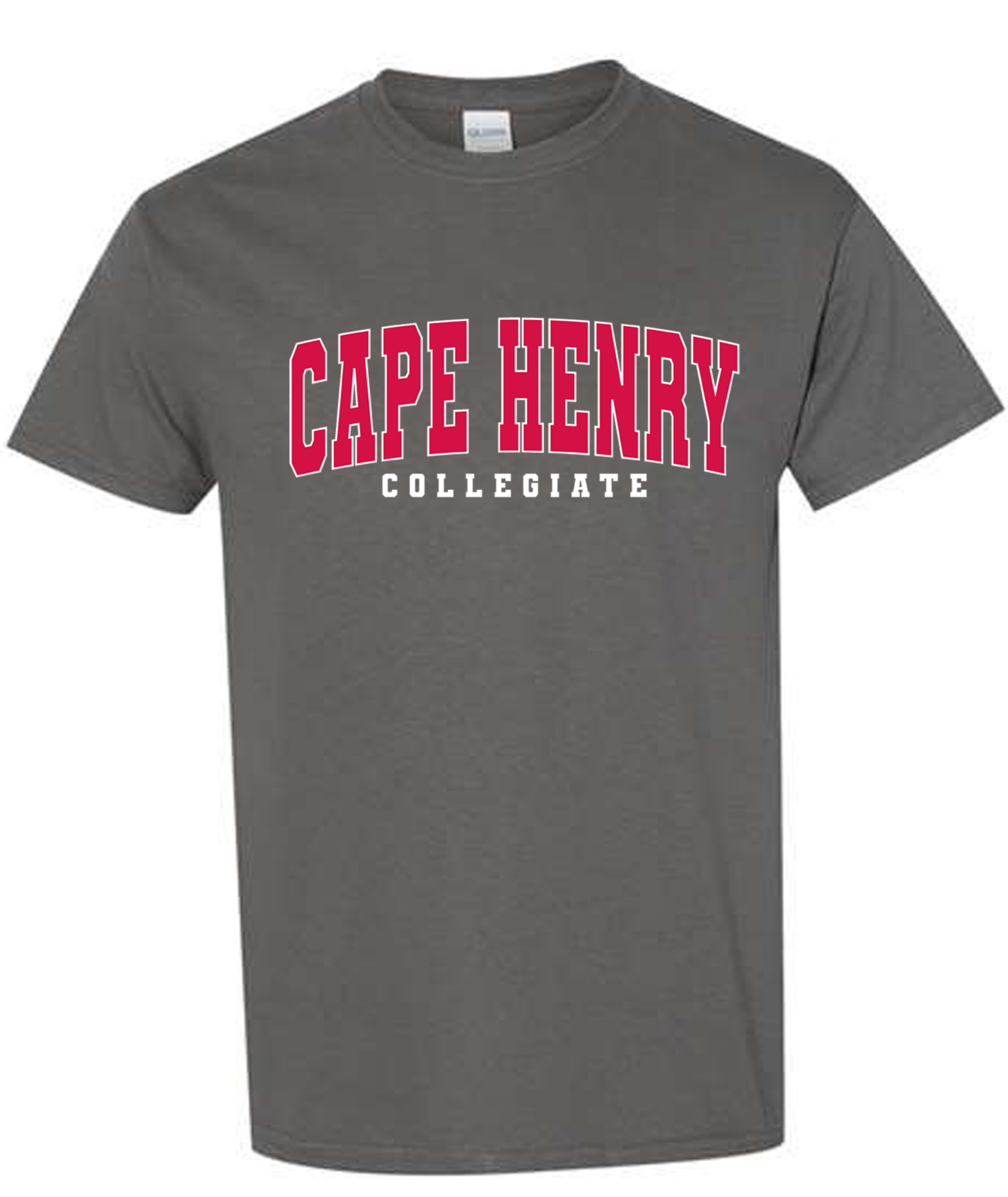 Cape Henry Heavy Blend Unisex T-shirt, Available in Charcoal and Red (Youth & Adult Sizes)