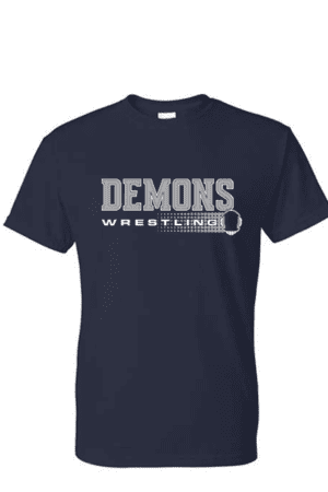 PS Jones Wrestling T-shirt, Gildan Navy