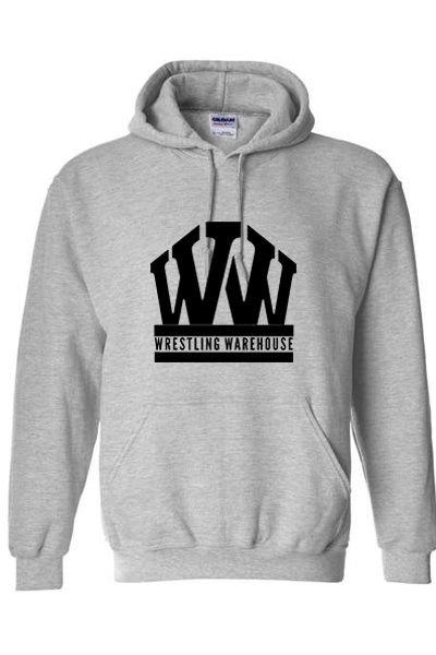 Wrestling Warehouse Heavy Blend Hooded Sweatshirt Gray