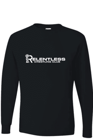 Relentless Long Sleeve T-shirt, Black (YOUTH & ADULT SIZES)