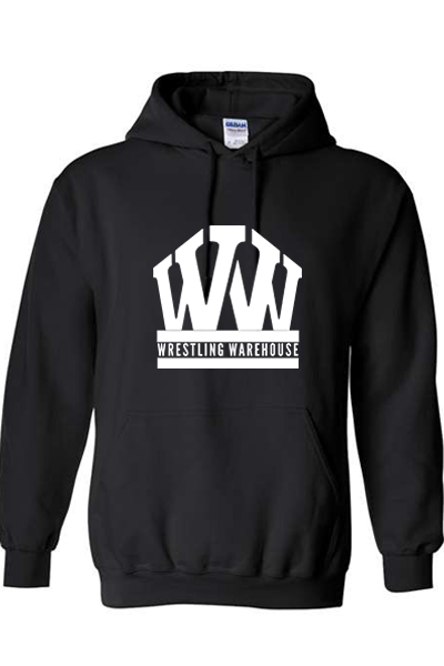 Wrestling Warehouse Heavy Blend Hooded Sweatshirt Black