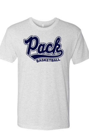Pack Basketball T-shirt, Next Level White (YOUTH & ADULT SIZES)