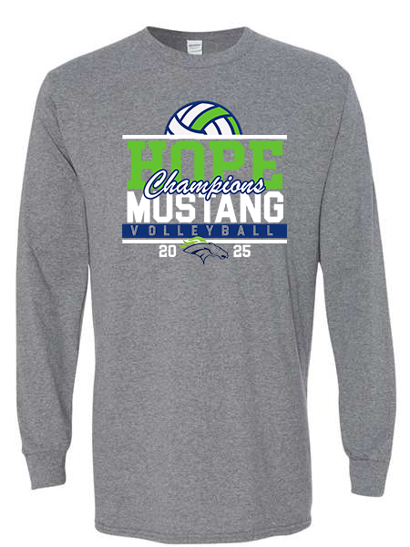 Hope Middle School Volleyball Championship 2025 Long Sleeve T-Shirt