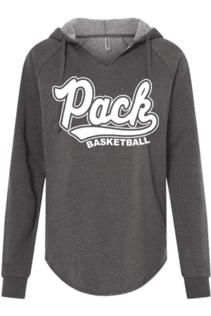 Washington Pack Basketball Women's Wave Wash Hooded Sweatshirt (adult sizes only)