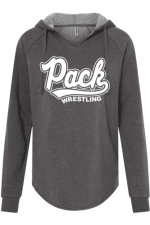 Washington Pack Wrestling Women's Wave Wash Hooded Sweatshirt (adult sizes only)