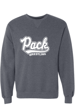 Pam Pack Wrestling Soft Spun Dark Grey Crewneck Sweatshirt Unisex (YOUTH & ADULT SIZES)