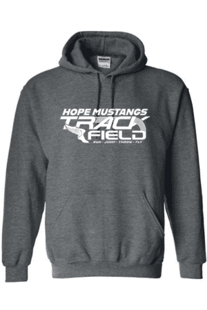 Hope Middle School Track and Field Gildan Hoodie in Gray