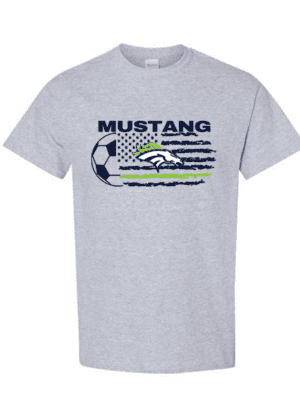 Hope Soccer Mustang Sport Gray Gildan T-shirt