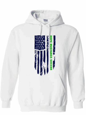 Hope Middle School Soccer Gildan White Hoodie