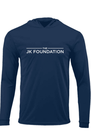 JK Islander Performance long sleeve shirt with hood, navy