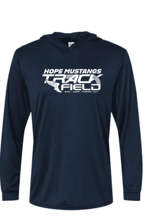 Hope Track and Field Paragon Bahama Performance Hoodie Long Sleeve Navy