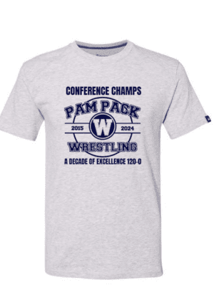 Washington Pam Pack Wrestling Conference Champ Shirts, Badger Light Gray