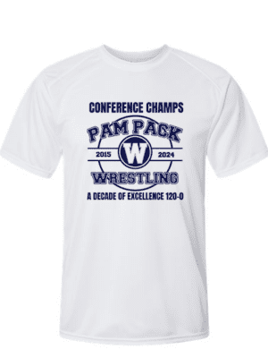 Washington Pam Pack Wrestling Conference Champ Shirts, Paragon White Short Sleeve