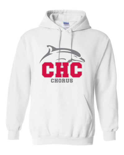 Chorus Cape Henry Heavy Blend Hoodie, Available in Gray, White, and Red (Youth & Adult sizes)