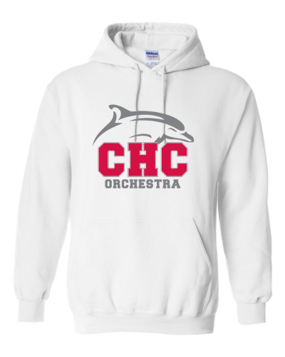 Orchestra Cape Henry Heavy Blend Hoodie, Available in Gray, White, and Red (Youth & Adult sizes)