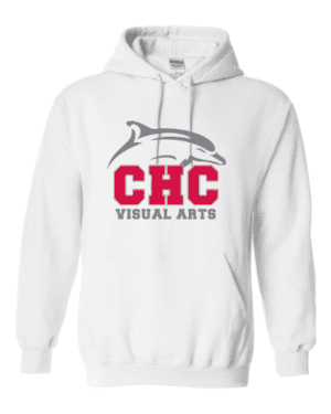 Visual Arts Cape Henry Heavy Blend Hoodie, Available in Gray, White, and Red (Youth & Adult sizes)