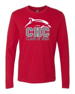 "CLASS OF" Cape Henry Long Sleeve T-shirt, Available in Dark Gray and Red (Youth & Adult Sizes)