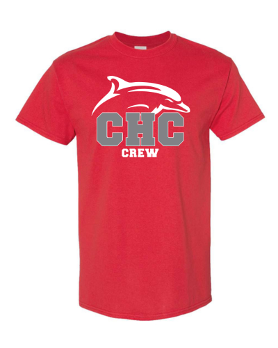 Crew Cape Henry Heavy Blend T-Shirt, Available in White, Red and Gray (Youth & Adult Sizes)