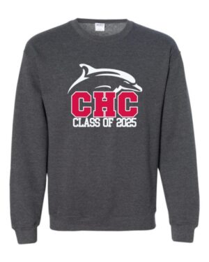 "CLASS OF" Heavy Blend Crewneck Cape Henry Sweatshirt, Available in Dark Gray, White, and Red (Youth & Adult Sizes)