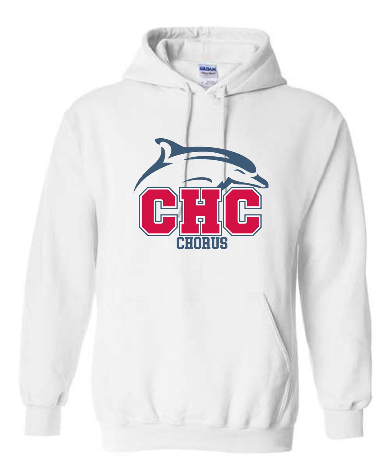 Chorus Cape Henry Heavy Blend Hoodie, available in Gray, White, and Red (Youth & Adult sizes)