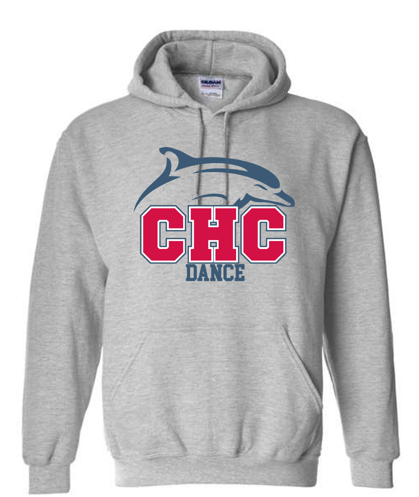 Dance Cape Henry Heavy Blend Hoodie, available in Gray, White, and Red (Youth & Adult sizes)