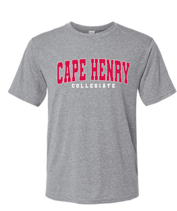 Cape Henry Performance T-Shirts, Available in Red and Gray (Youth & Adult Sizes) - Image 2