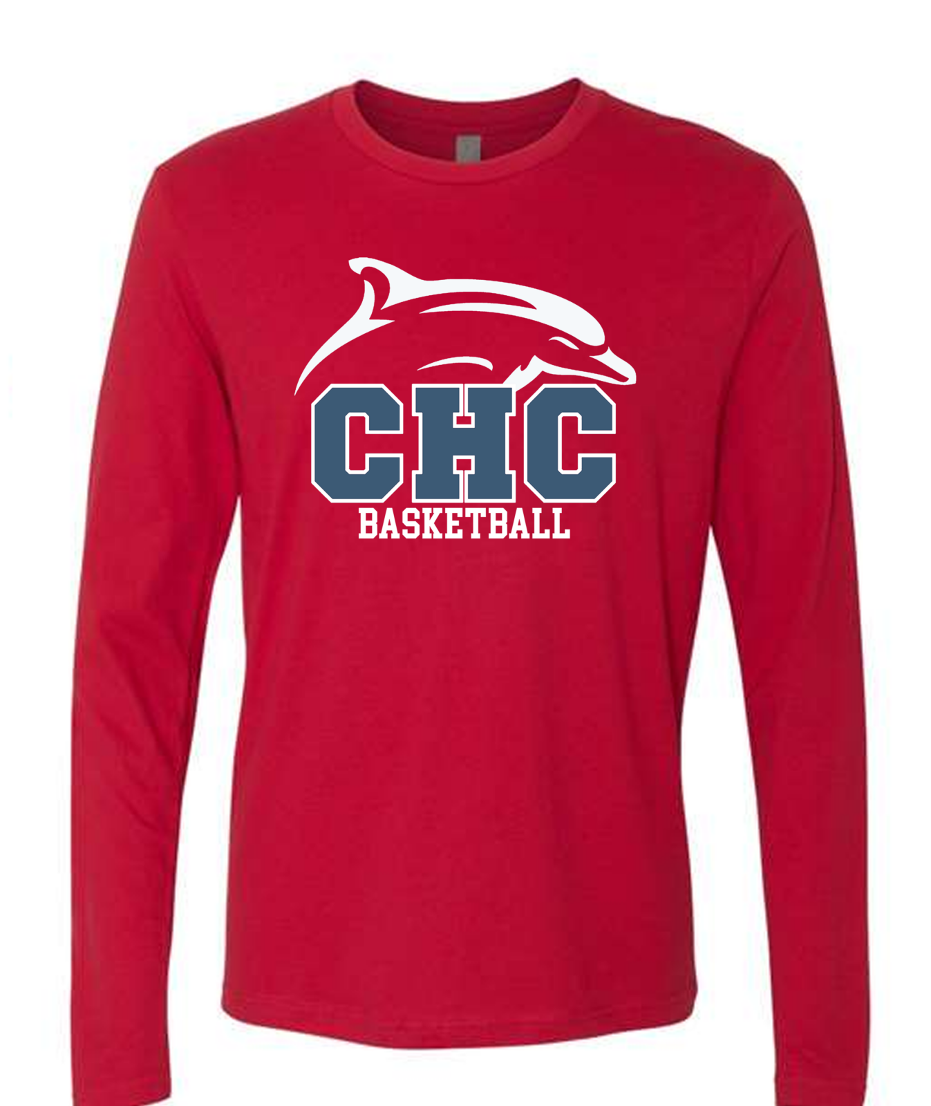 Basketball Cape Henry Long Sleeve T-shirt, available in Gray and Red (Youth & Adult Sizes)