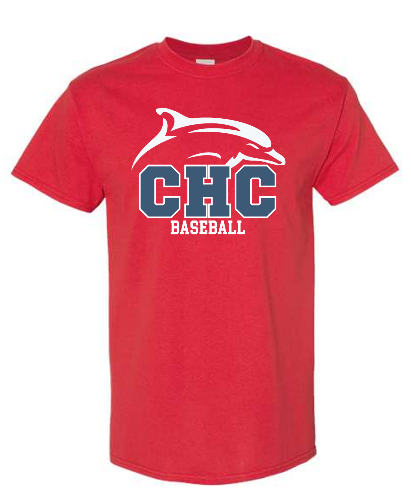 Baseball Cape Henry Heavy Blend T-shirt, available in Red and Gray (Youth & Adult Sizes)