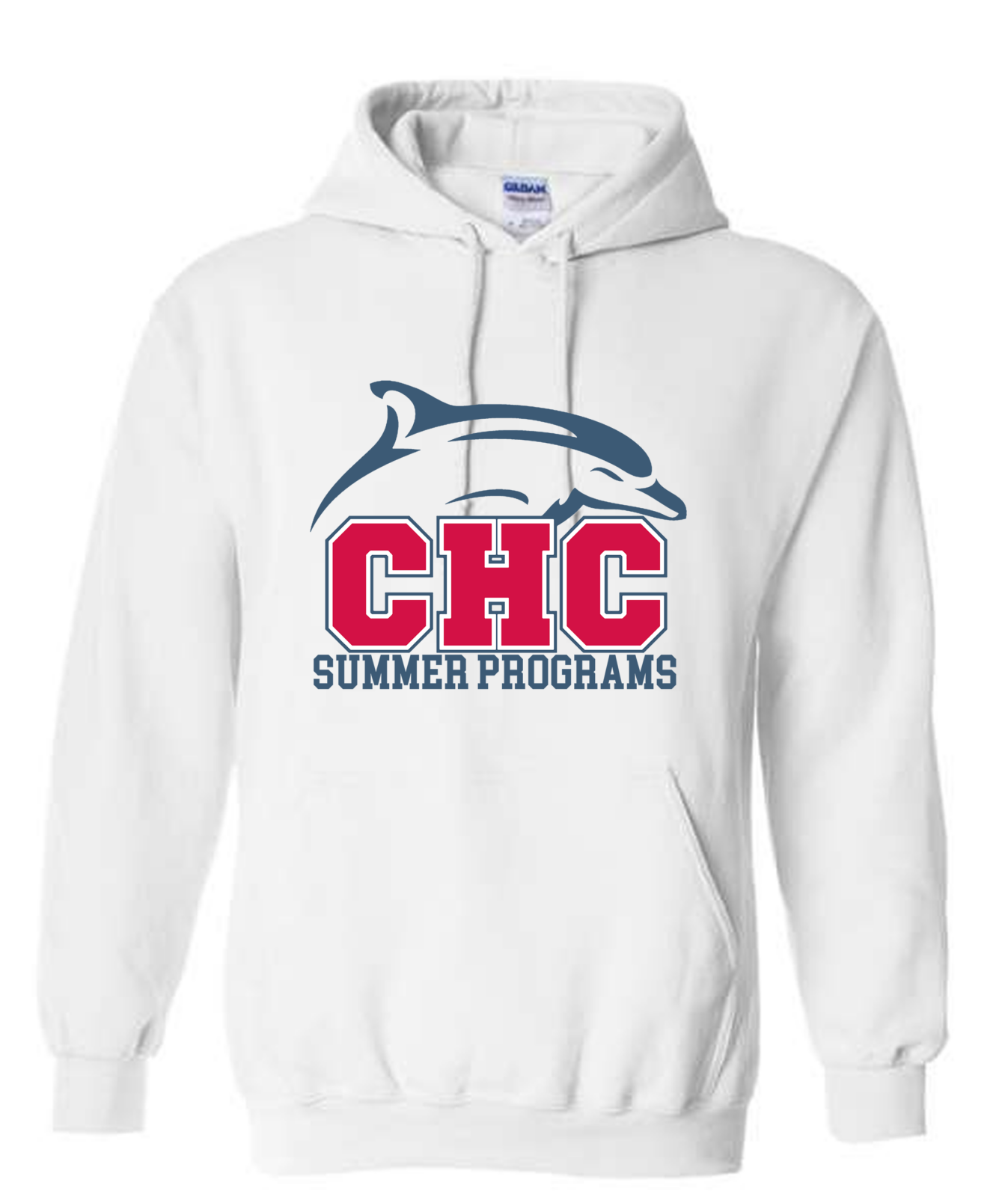 Summer Programs Cape Henry Heavy Blend Hoodie, available in Gray, White, and Red (Youth & Adult sizes)