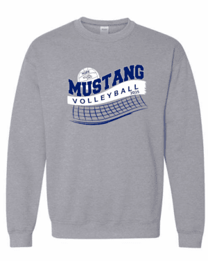 Hope Volleyball Crewneck Sweatshirt Gray