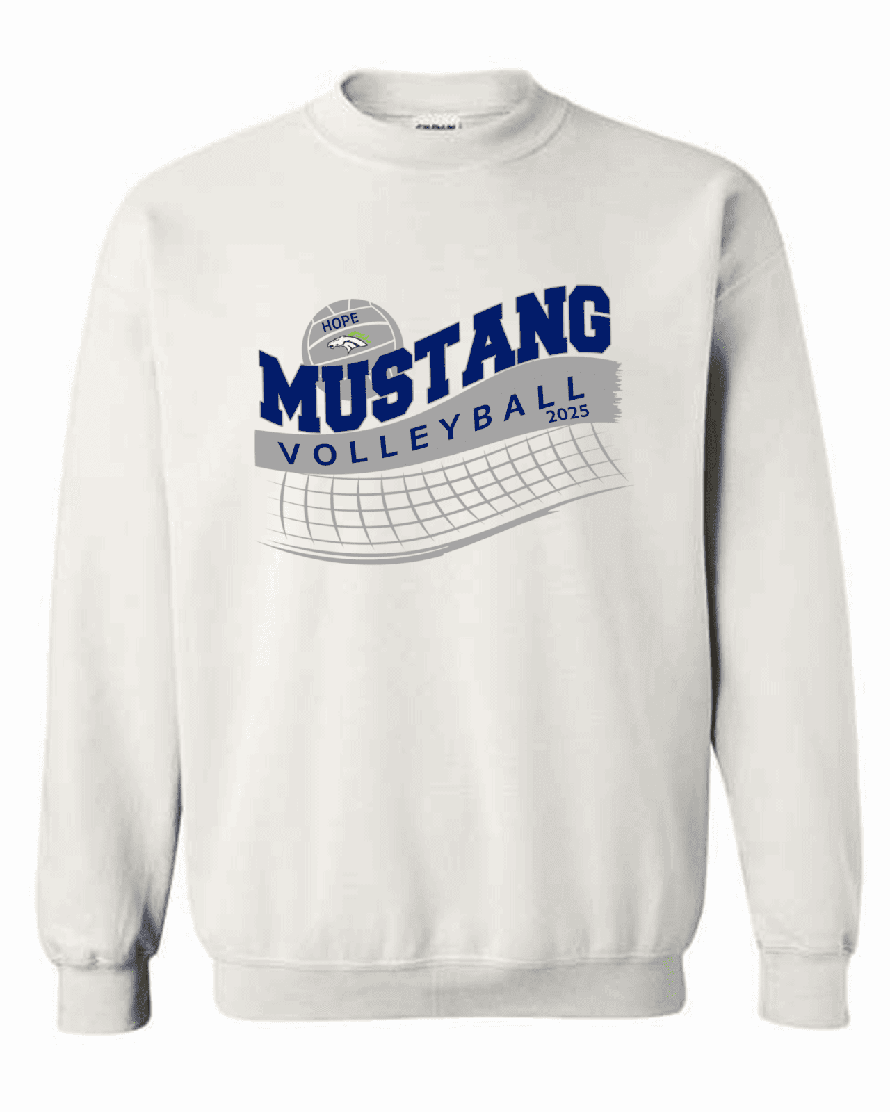 Hope Volleyball Crewneck Sweatshirt White