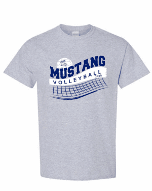 Hope Volleyball Gildan All Cotton Tee available in Gray and White