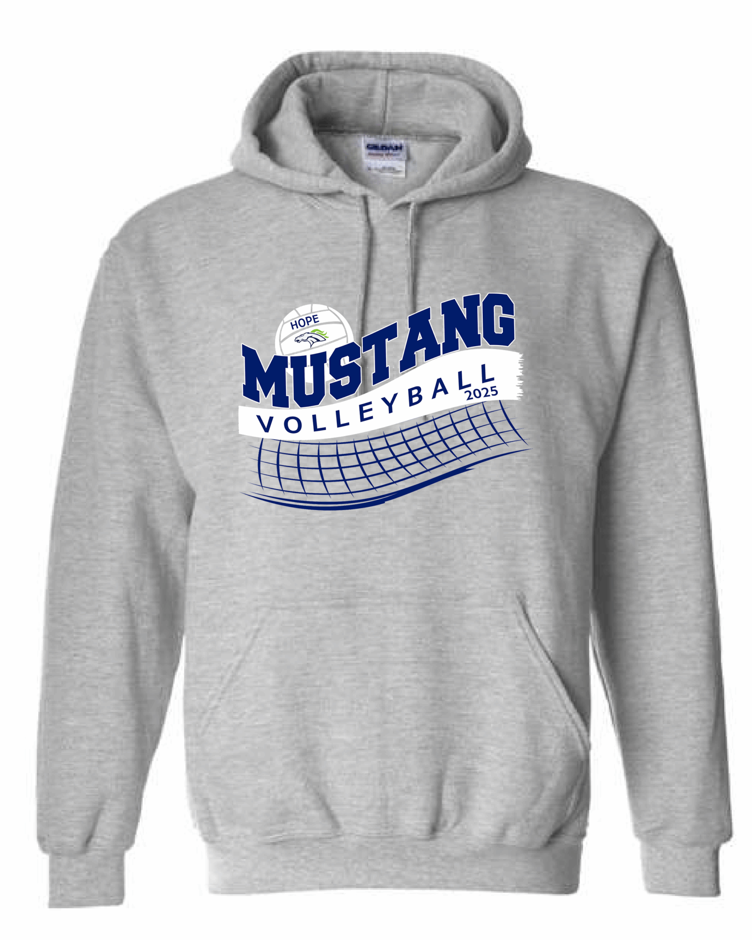 Hope Volleyball Hoodie Gray