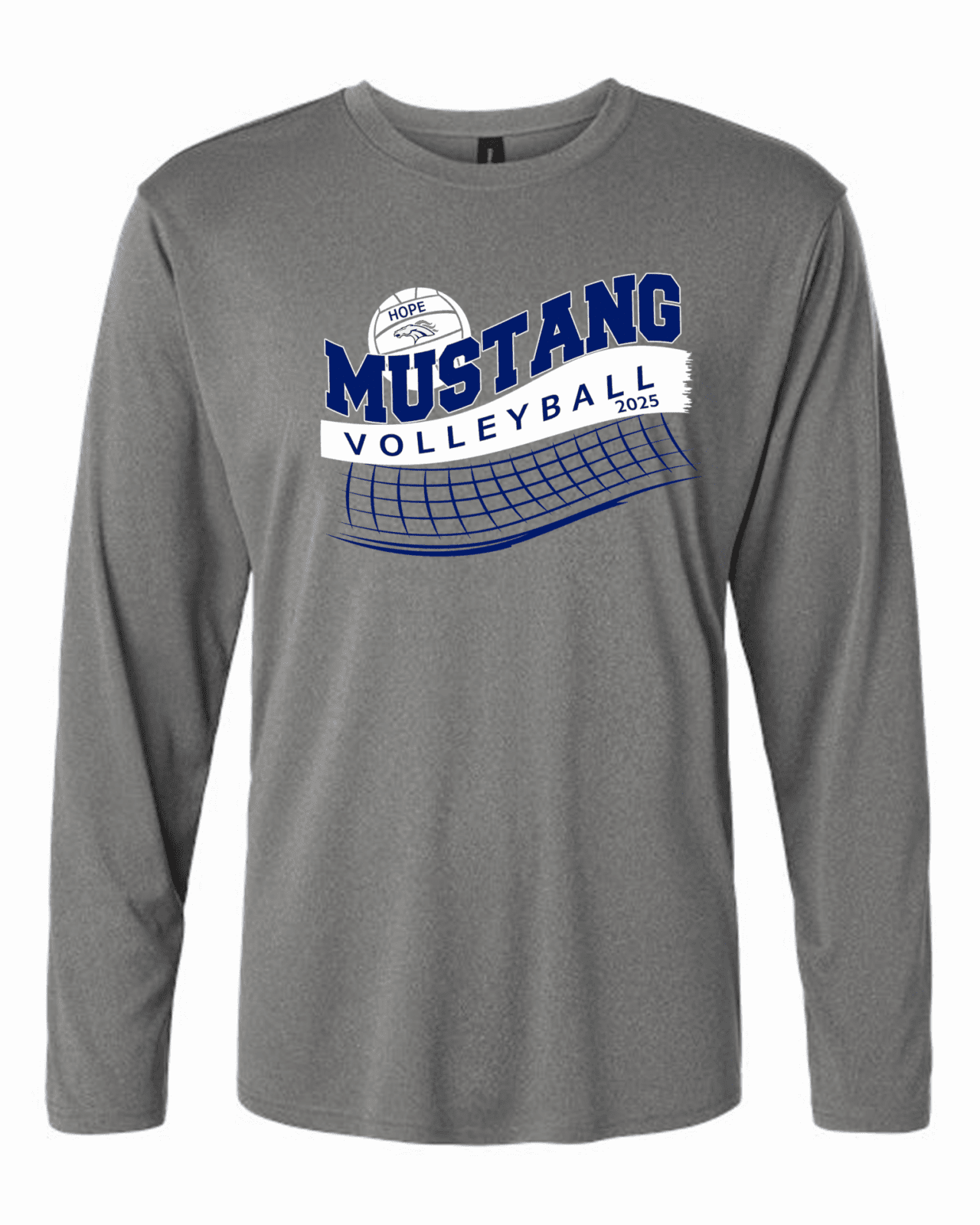 Hope Volleyball Performance Long Sleeve in Gray
