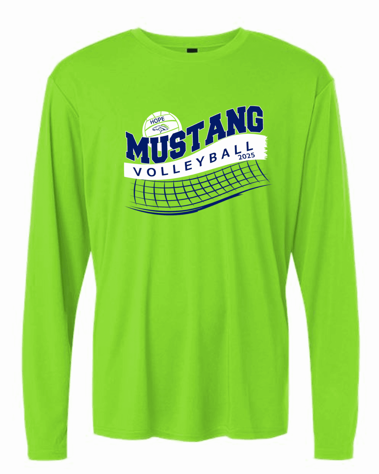 Hope Volleyball Performance Long Sleeve in Lime