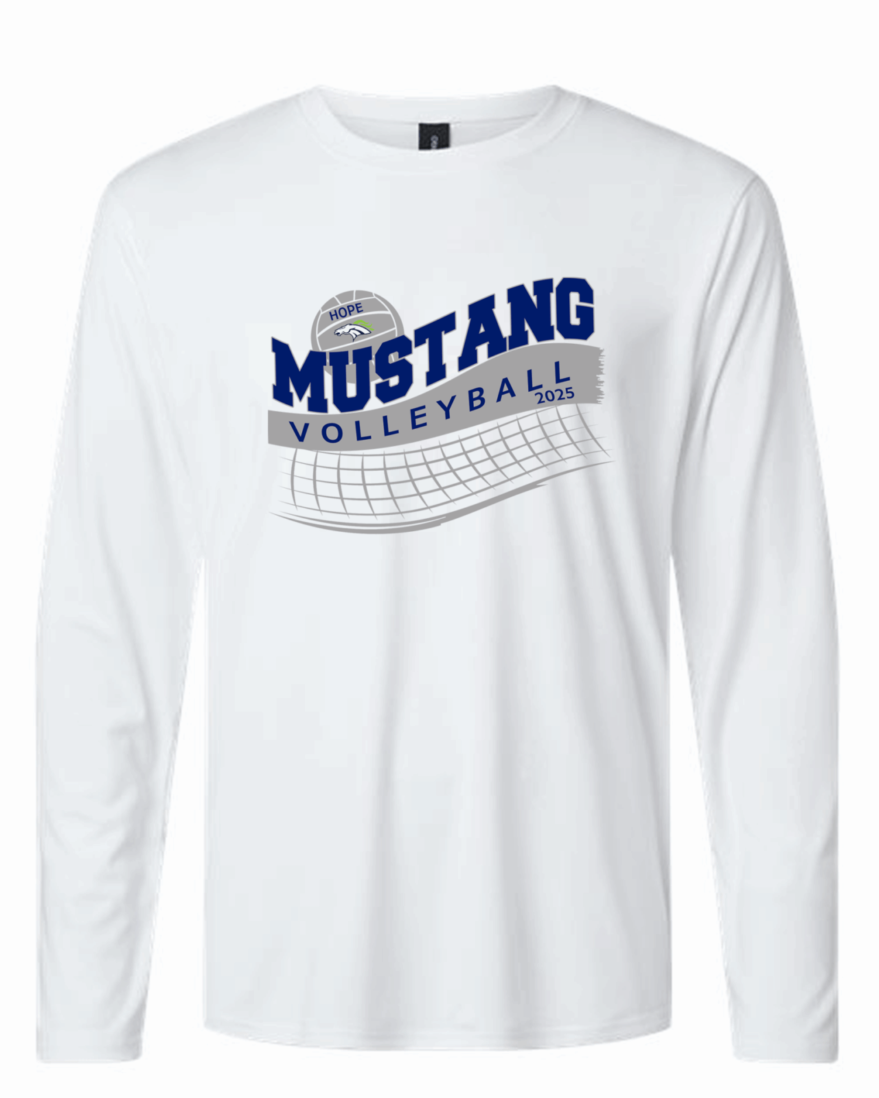 Hope Volleyball Performance Long Sleeve in white