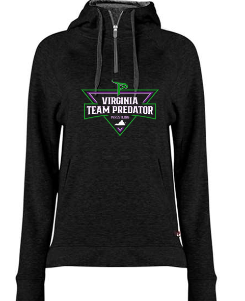 VA Predator Ladies Fit Flex Quarter Zip in Black