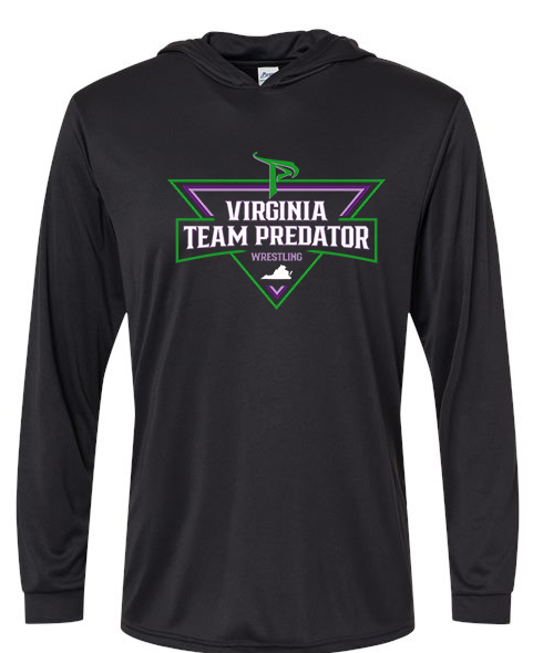 VA Predator Performance Long Sleeve with Hood (YOUTH & ADULT SIZES)