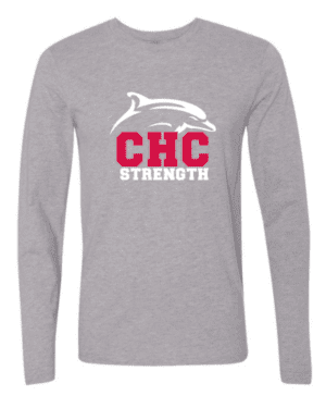 Strength Cape Henry Long Sleeve T-Shirt, Available in Gray and Red (Youth & Adult Sizes)