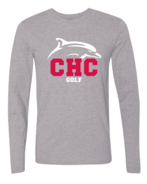 Golf Cape Henry Long Sleeve T-Shirt, Available in Gray and Red (Youth & Adult Sizes)