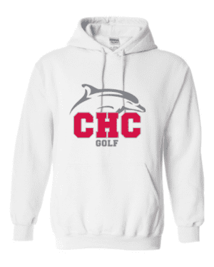Golf Cape Henry Heavy Blend Hoodie, Available in Gray, White, and Red (Youth & Adult sizes)