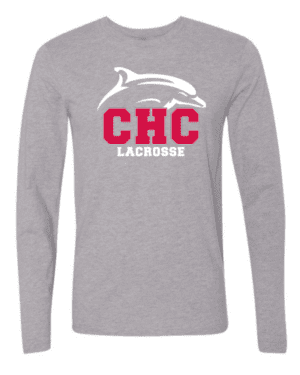 Lacrosse Cape Henry Long Sleeve T-Shirt, Available in Gray and Red (Youth & Adult Sizes)