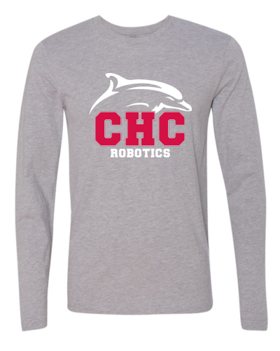 Robotics Cape Henry Long Sleeve T-Shirt, Available in Gray and Red (Youth & Adult Sizes)