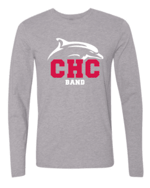 Band Cape Henry Long Sleeve T-Shirt, Available in Gray and Red (Youth & Adult Sizes)