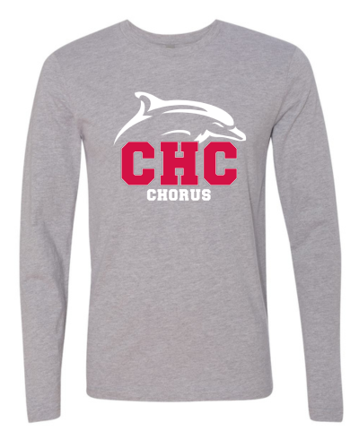 Chorus Cape Henry Long Sleeve T-Shirt, Available in Gray and Red (Youth & Adult Sizes)