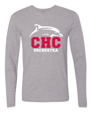 Orchestra Cape Henry Long Sleeve T-Shirt, Available in Gray and Red (Youth & Adult Sizes)