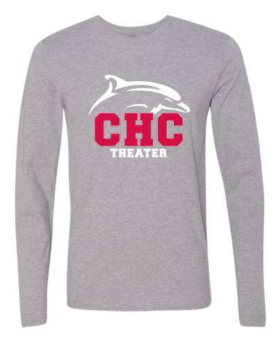 Theater Cape Henry Long Sleeve T-Shirt, Available in Gray and Red (Youth & Adult Sizes)